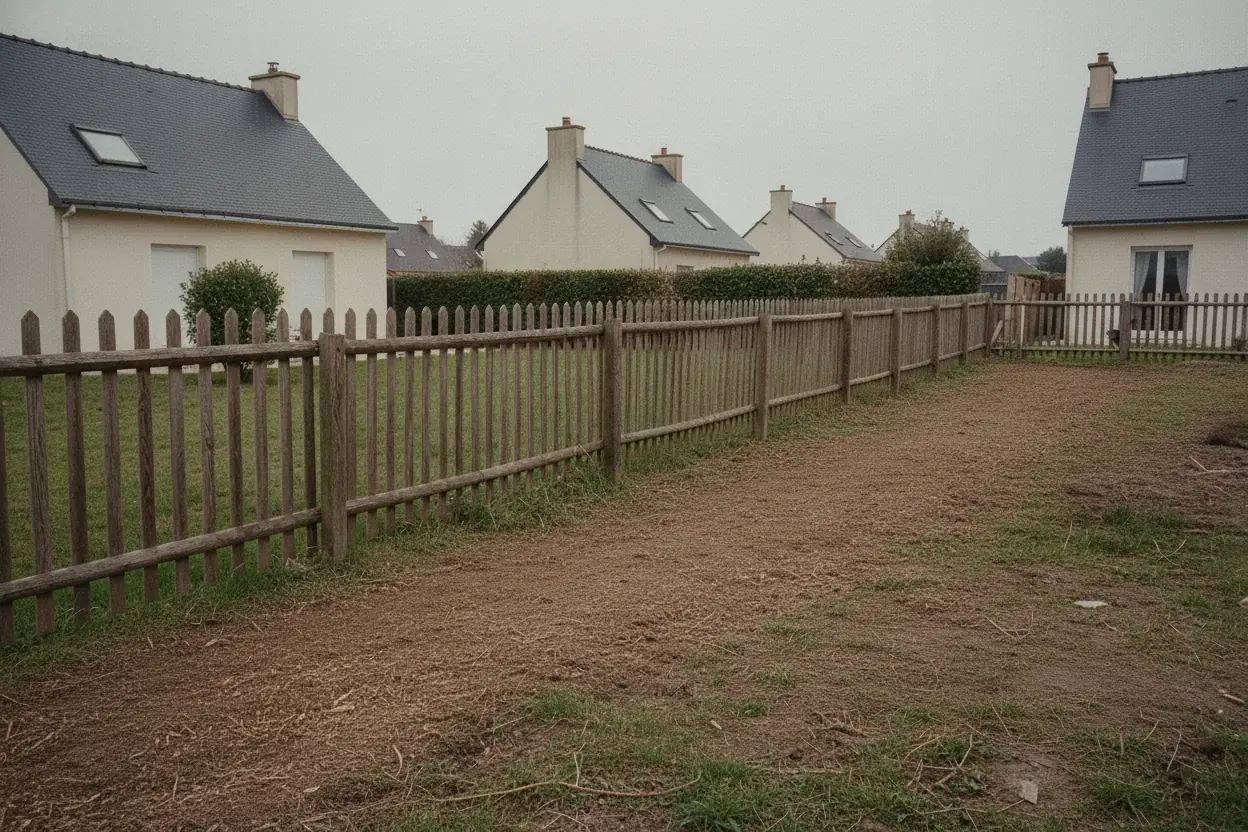 Bordure nivelée après rognage des souches à Grammont, Rouen