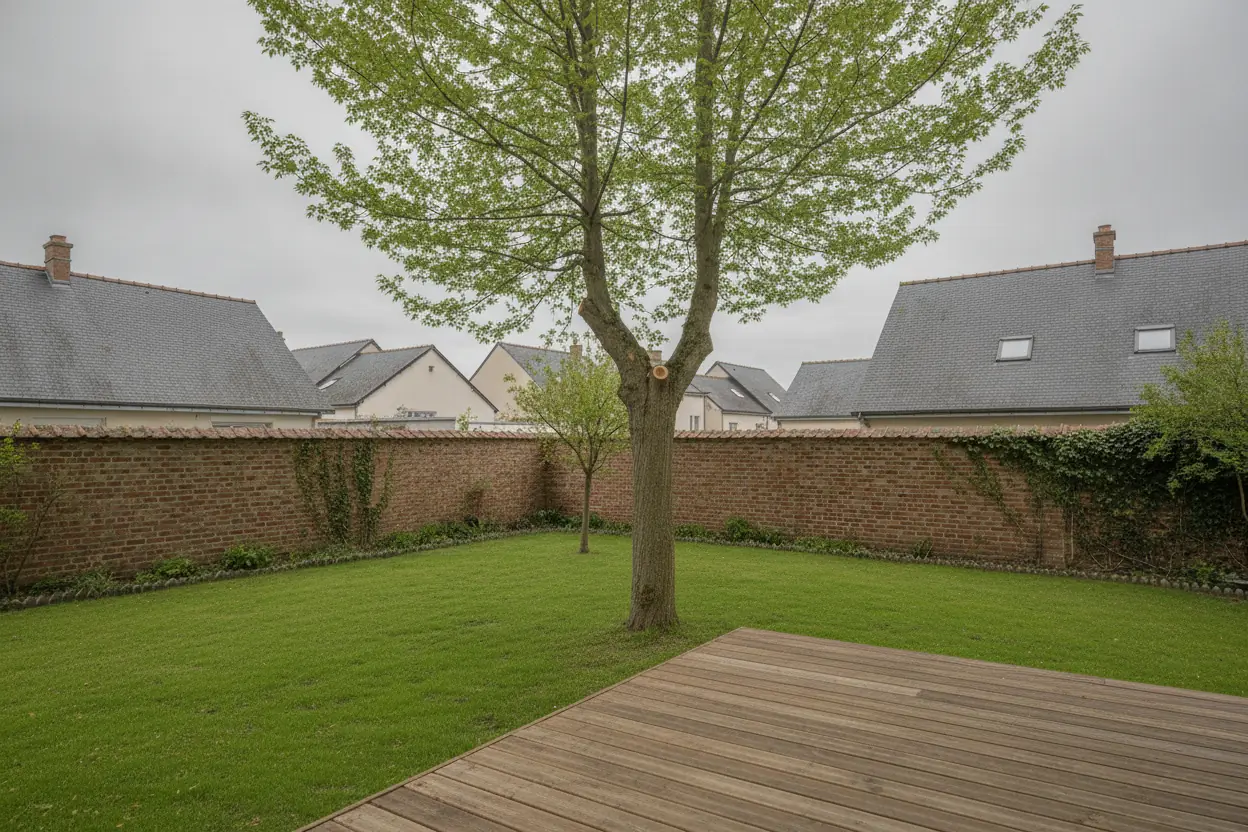 Terrasse sécurisée après démontage du frêne à Saint-Sever, Rouen
